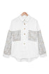 Patchwork Corduroy Buttoned Shirt Jacket